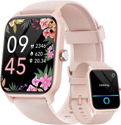 Умные часы Fitpolo для женщин Android и iPhone, встроенная Alexa [1,8-дюймовый HD-экран] Водонепроницаемые фитнес-часы IP68 с Bluetooth-вызовом (ответить/сделать), монитор сердечного ритма/сна/SpO2, более 105 спортивных трекеров 1000077 - фото 493949
