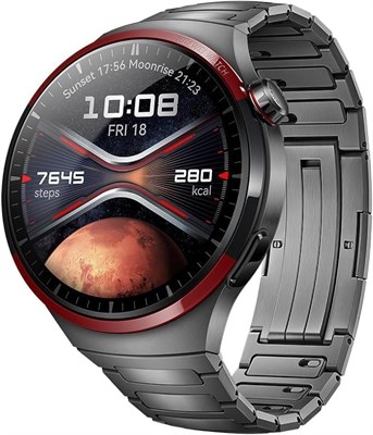 Умные часы HUAWEI Watch 4 Pro Space Edition, сферическое сапфировое стекло, краткий обзор здоровья, мобильные звонки по eSIM, новые кольца активности, совместимость с Android и iOS, цвет «серый космос» 1000143 - фото 494275