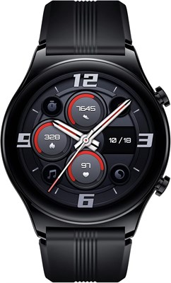 Honor Watch GS 3, SmartWatch с 1,43-дюймовым сенсорным AMOLED-экраном, фитнес-часы с пульсометром, мониторинг сна и уровня кислорода в крови для Android, GPS, срок службы батареи 14 дней, цвет Midnight Black 1000145 - фото 494285