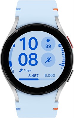 Samsung Galaxy Watch FE, умные часы, мониторинг здоровья, отслеживание фитнеса, 40 мм, серебристый (версия для ОАЭ) 1000198 - фото 494537