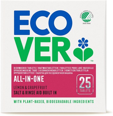Таблетки Ecover All In One для посудомоечной машины, 500 г 1000605 - фото 495180