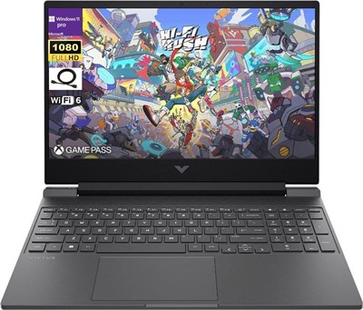 HP Victus 144Hz 15.6" FHD Gaming Laptop, AMD Ryzen 5 7535HS Processor, Radeon RX 6550M (Beats Nvidia GeForce RTX 3050), 8GB RAM 512GB SSD, Backlit Keyboard, Windows 11 Pro, Mica Silver 1001049 - фото 495724