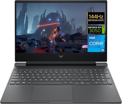 HP Victus Gaming Laptop 15-fa0093ne, 15.6" FHD 144Hz Display, 12th Gen Intel® Core™ i5-12450H, 16GB DDR4 RAM, 512GB SSD, 4GB NVIDIA® GeForce RTX™ 3050, En/Ar KB, Windows 11, Mica silver [822T7EA] 1001050 - фото 495729