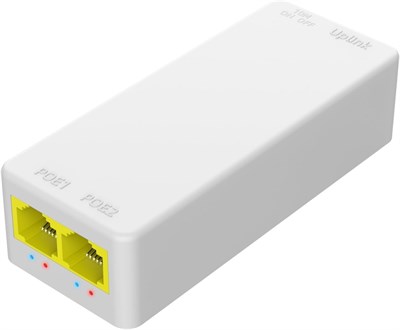 NALACAL 2-портовый удлинитель PoE, 100 Мбит/с, повторитель PoE IEEE 802.3 af/at, 1 вход PoE, 2 выхода PoE, Plug and Play, настенный проходной переключатель POE для IP-камеры систем безопасности 1003035 - фото 496975