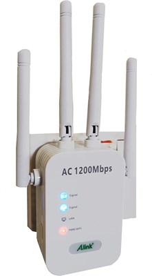 Расширитель диапазона Wi-Fi Alink AC1200, 1200 Мбит/с, 2,4 ГГц, 5 ГГц, двухдиапазонный повторитель Wi-Fi, усилитель сигнала Wi-Fi, точка доступа, белый 1003154 - фото 497532