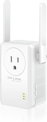 Расширитель диапазона Wi-Fi TP-Link N300 со сквозной розеткой (TL-WA860RE) 1003357 - фото 498427