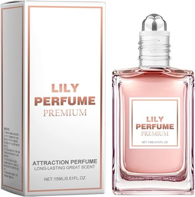Lily Perfume Premium - Привлекательные духи? Lily of the Perfume Премиальное одеколонное масло с феромонами в шариковом исполнении для женщин, свежий, классический аромат, стойкий и чистый аромат -? 15 мл? 1004202 - фото 499509