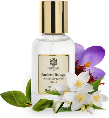 Препарфюмер из Франции Ambre Rouge Perfumes для женщин 30 мл - Цветочный восточный аромат - Роскошный аромат с шафраном и жасмином - Стойкие духи с древесными нотками янтаря - Подарки для женщин 1004214 - фото 499568