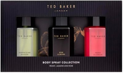 Коллекция спреев для тела Ted Baker, подарочный набор из 3 предметов, ароматы пиона, жасмина и розы 1004322 - фото 499999