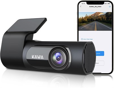 KAWA Car Camera Dash Cam 2K 1440P Full QHD Dash Camera 30fps - Voice Control, 360° Rotating Body, 145°Wide Angle Dashcam, WDR with Super Night Vision, APP Control and G-sensor, D6 4233886102 - фото 500702