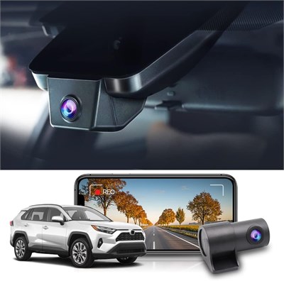 Автомобильная камера Fitcamx 2160P + 1080P, автомобильная двойная камера 4K, подходит для Toyota RAV4 LE XLE Limited 2022, 2023, 2024 годов XSE Adventure SE Premium Hybrid Gen5 (модель B), OEM видеорегистратор UHD-видео, Wi-Fi, WDR, G-сенсор, карта на 64  1848422763 - фото 501202