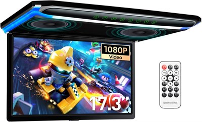 XTRONS® 17,3-дюймовый 16:9 Ультратонкий цифровой TFT-экран FHD 1080P Видео Автомобильный потолочный проигрыватель Монитор, устанавливаемый на крыше Порт HDMI 1920 * 1080 Full High Definition (без DVD) 3654092050 - фото 501242