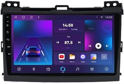 Автомобильный стереофонический мультимедийный проигрыватель Fabrik® с полным сенсорным экраном для Toyota Prado 2004–2009 годов выпуска, система Android, планшеты IPS AHD, видео и музыкальный плеер, Bluetooth, FM-радио, GPS (плеер Android 2 + 32 ГБ) 2402975285 - фото 501282