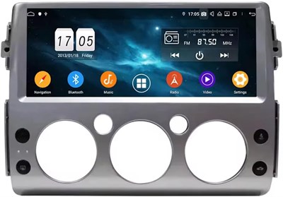 Автомобильная стереосистема Android для Toyota FJ Cruiser 2006-2021 12,3-дюймовый 4 ГБ ОЗУ 32 ГБ ПЗУ Поддержка Apple Carplay Mirror-Link Wi-Fi, IPS Touch Android Auto Беспроводной быстрый интерфейс Быстрая загрузка AHD-камера в комплекте 3232436344 - фото 501397