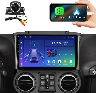 10,1-дюймовый 5G WiFi 8-ядерный 1280*720 HD-дисплей Автомобильный радиоприемник Стерео для Jeep Wrangler JK Compass Grand Cherokee Dodge Ram CarPlay Android Auto с 48EQ Airplay сзади 1080P SWC 2578510135 - фото 501462