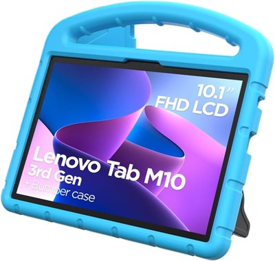 Lenovo Tab M10 3-го поколения, только Wi-Fi, детский чехол-бампер, 10,1-дюймовый сенсорный дисплей WUXGA (1920x1200), процессор Unisoc T610, 4 ГБ ОЗУ, 64 ГБ встроенной памяти, темно-серый — [ZAAE0125AE] 1000000019 - фото 501606
