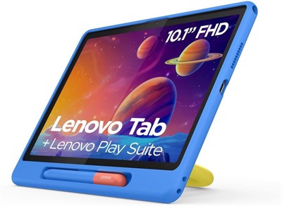 Планшет Lenovo с чехлом и ручкой для детей, 10,1-дюймовый WUXGA (1920x1200), сенсорный дисплей с защитой от отпечатков пальцев, яркостью 400 нит, процессор MediaTek Helio G85, 4 ГБ ОЗУ, 128 ГБ встроенной памяти, Android 14, Luna Grey — [ZAEH0071AE] 1000000053 - фото 501753