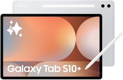 Samsung Galaxy Tab S10+, планшет с искусственным интеллектом, планшет с Android, 5G, 12 ГБ ОЗУ, 256 ГБ встроенной памяти, дисплей AMOLED, антибликовое покрытие, прочный, S Pen в комплекте, платиново-серебристый 1000000133 - фото 502108