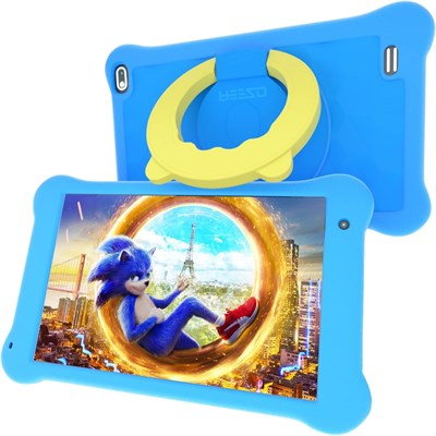 AEEZO Kids Tablet 7-дюймовый планшетный ПК с поддержкой Wi-Fi, Android 10, FHD, 1024 x 600, IPS-экран, 2 ГБ ОЗУ, 32 ГБ ПЗУ, планшет для родительского контроля (розовый) (новый синий) 1000000168 - фото 502262