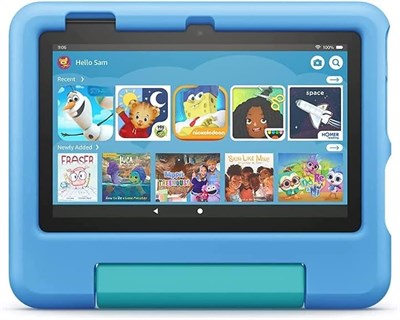 Детский планшет Fire 7, дисплей 7 дюймов, от 3 до 7 лет, с любимым контентом без рекламы, родительским контролем, 32 ГБ, синий. 1000000171 - фото 502277