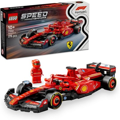 LEGO Speed ??Champions Ferrari SF-24 F1 гоночный автомобиль с коллекционной минифигуркой гонщика Формулы 1 - наборы моделей для мальчиков и девочек от 10 лет или взрослых фанатов автоспорта 77242 1000000186 - фото 502346