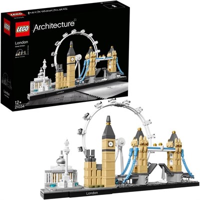 LEGO 21034 Архитектурный набор для строительства Skyline Model, London Eye, Биг-Бен, Коллекция Tower Bridge, Декор для дома в офисе, Идея для коллекционного подарка 1000000197 - фото 502360