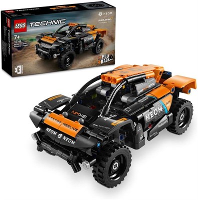 LEGO Technic NEOM McLaren Extreme E гоночная машинка для детей, мальчиков и девочек в возрасте от 7 лет, которые любят модели машин, набор внедорожных гоночных машин с инерционным двигателем, идея подарка на день рождения 42166 1000000201 - фото 502410