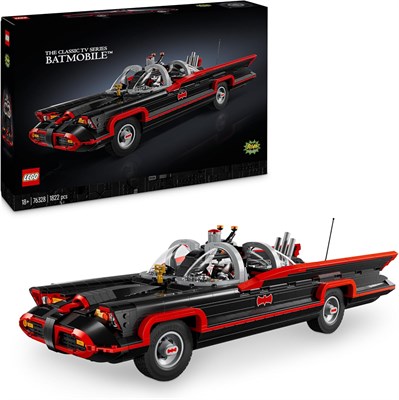 LEGO DC Batman: The Classic TV Series Batmobile Set, коллекционный набор для сборки модели автомобиля для взрослых, вдохновленный транспортным средством из телешоу 1966 года, подарок супергероя на Рамадан для мужчин и женщин 76328 1000000288 - фото 502844
