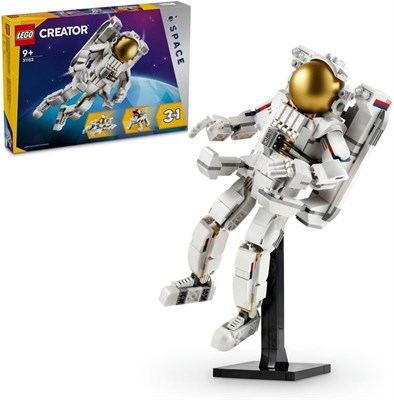 LEGO Creator 3 в 1 Игрушка «Космический астронавт», фигурка собаки и модель реактивного самолета Viper, образовательный набор для мальчиков, девочек и детей от 9 лет и подростков, аксессуары для детской спальни, идея подарка на космическую тематику 31152 1000000307 - фото 502849