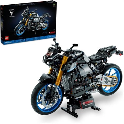 LEGO 42159 Technic Yamaha MT-10 SP Motorbike Model Building Kit for Adults, Authentic Motorcycle Replica with 4-Cylinder Engine, Functional Steering and AR App, Vehicle Gift for Men & Women 1000000356 - фото 503006