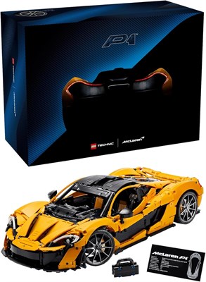 LEGO Technic McLaren P1 Hypercar Building Set, Scale Model Car Kit for Adults to Build, Collectible Vehicle with V8 Piston Engine and 7-Speed Gearbox, Gift for Men, Women, Him or Her 42172 1000000341 - фото 503086