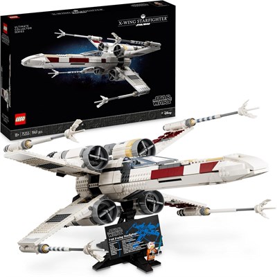 LEGO 75355 Star Wars X-Wing Starfighter Set, Ultimate Collector Series Model Kit для сборки взрослыми с минифигуркой Люка Скайуокера и фигуркой дроида R2-D2, Мандалорец Подарки для мужчин и женщин 1000000317 - фото 503233