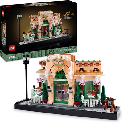 LEGO Icons French Caf? Building Set for Adults - incl. a Picturesque Facade, Hanging Flowerpots & Ornate Seating - Model Kit for Home or Office Desk Decor - DIY Gift Idea for Women & Men - 10362 1000000938 - фото 503295