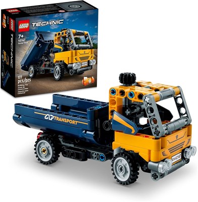 LEGO Technic Dump Truck 42147, набор игрушек 2 в 1, модель строительной машины для экскаватора, инженерные игрушки, подарок для детей, мальчиков, девочек от 7 лет и старше 1000000940 - фото 503320