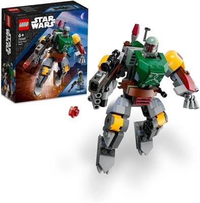 LEGO 75369 Звездные войны Боба Фетт Мех, сборная фигурка с бластером, стреляющим шипами, и реактивным ранцем с флик-шутером, коллекционный набор для детей 1000000392 - фото 503355