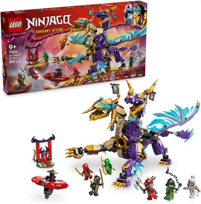 LEGO NINJAGO Arc Dragon of Focus Toy с 8 минифигурками и спиннером Кружитцу - интерактивный игровой набор ниндзя для мальчиков и девочек от 9 лет - подарок на день рождения для поклонников Dragons Rising - 71836 1000000513 - фото 503388