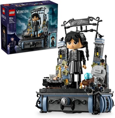 Набор фигурок LEGO Wednesday Addams, коллекционная игрушка-конструктор для детей, включает 2 лица и костюма, а также классическую игрушку персонажа для творческой ролевой игры, подарок на день рождения для девочек и мальчиков 76780 1000000607 - фото 503408