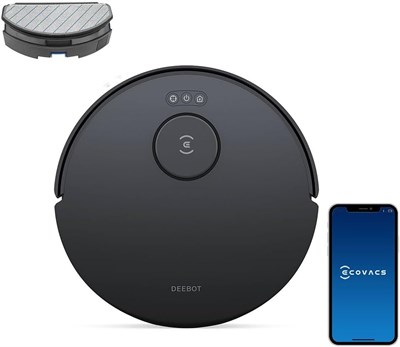 Робот-пылесос и швабра ECOVACS DEEBOT N20, мощность всасывания 8000 Па, щетка ZeroTangle, время работы 300 минут, интеллектуальное планирование пути TrueMapping 1000000949 - фото 503445