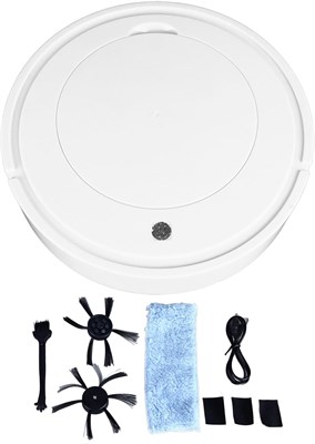 Luocute Robot Vacuum, автоматический пылесос-робот, устойчивый к падениям, мощный всасывающий тонкий малошумный интеллектуальный робот-пылесос, подходит для ежедневной уборки шерсти домашних животных, ковров и твердых полов 1000000995 - фото 503669