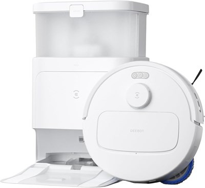 Робот-пылесос ECOVACS Deebot N30 Pro Omni с функцией швабры, мощность всасывания 10 000 Па, технология ZeroTangle 2.0, очистка кромок TruEdge™, очистка шваброй с горячей водой 60 °C, сушка горячим воздухом, белый цвет 1000001006 - фото 503724