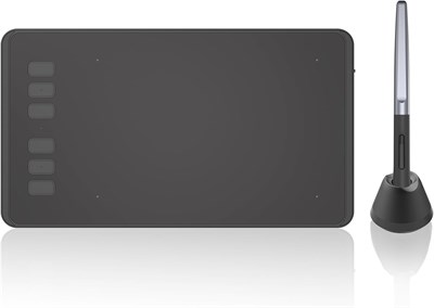 Графический планшет HUION Inspiroy H640P со стилусом без батареи, чувствительностью к нажатию 8192, 6 горячими клавишами, графический планшет размером 6x4 дюйма для цифрового искусства и дизайна, работающий с Mac, ПК и мобильными устройствами 1000001046 - фото 503910