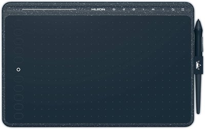 Графический планшет для рисования HUION HS611 размером 10X6 дюймов с пером без батареи на 8192 уровня, 8 мультимедийными клавишами и 10 клавишами нажатия, поддержка Android, идеально подходит для дистанционного обучения и конференций (синий) 1000001062 - фото 503990