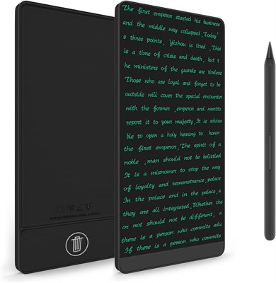 Azonee LCD Writing Tablet, электронная черная доска для письма, полноэкранный стираемый графический планшет для детей, делающих черновики, делающих заметки и оставляющих сообщения, экран 6,5 дюймов 1000001115 - фото 504246