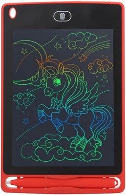 Планшет для письма SKY-TOUCH LCD 8,5 дюймов, портативный стираемый многоразовый блокнот для письма и рисования, обучающие игрушки, детский блокнот для письма для мальчиков и девочек (красный) 1000001119 - фото 504266