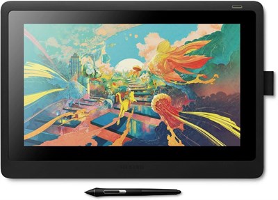 Графический планшет Wacom DTK1660K0B-CH Cintiq 16, USB, черный, ширина 422 мм, глубина 24,5 мм, высота 285 мм 1000001172 - фото 504524