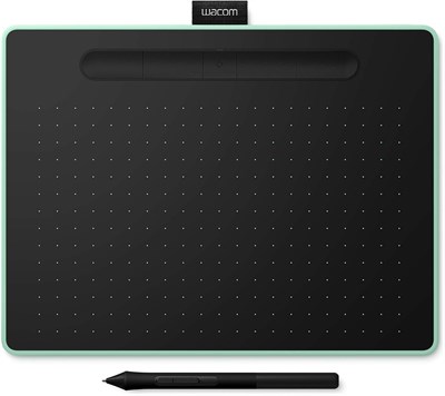 Беспроводной графический планшет Wacom Intuos 10,4" X 7,8", черный с фисташковым акцентом (CTL-6100WLE) 1000001183 - фото 504569