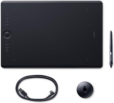 Планшет Wacom Intuos Pro Pen (размер: L) — большой профессиональный графический планшет с пером Wacom Pro Pen 2 со сменными наконечниками — совместим с Windows и Apple 1000001192 - фото 504603