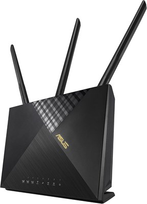 ASUS 4G-Ax56 Gigabit Ethernet двухдиапазонный беспроводной маршрутизатор - Captive Portal, Aiprotection Classic Network Security, Parental Controls - черный 1000001386 - фото 505351