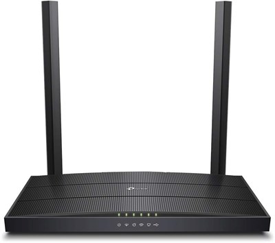 Двухдиапазонный маршрутизатор Wi-Fi TP-Link Archer VR400 AC1200 Мбит/с, профиль VDSL2 17a, VDSL/FTTC/FTTS/ADSL, 4 гигабитных порта, 1 порт USB, RJ11, технология OneMesh TP-Link, MU-MIMO, формирование луча, QoS, черный 1000001391 - фото 505376