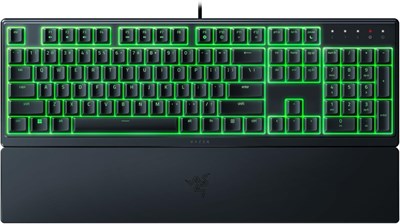 Игровая клавиатура Razer Ornata V3 X: раскладка US, низкопрофильные клавиши, бесшумные мембранные переключатели, УФ-покрытие клавиш, защита от попадания жидкости, подсветка Chroma RGB, эргономичная подставка под запястья — классический черный цвет 1000001482 - фото 505772